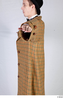  Photos Man in Historical formal suit 7 20th century Brown suit Historical clothing brown Coat upper body 0004.jpg